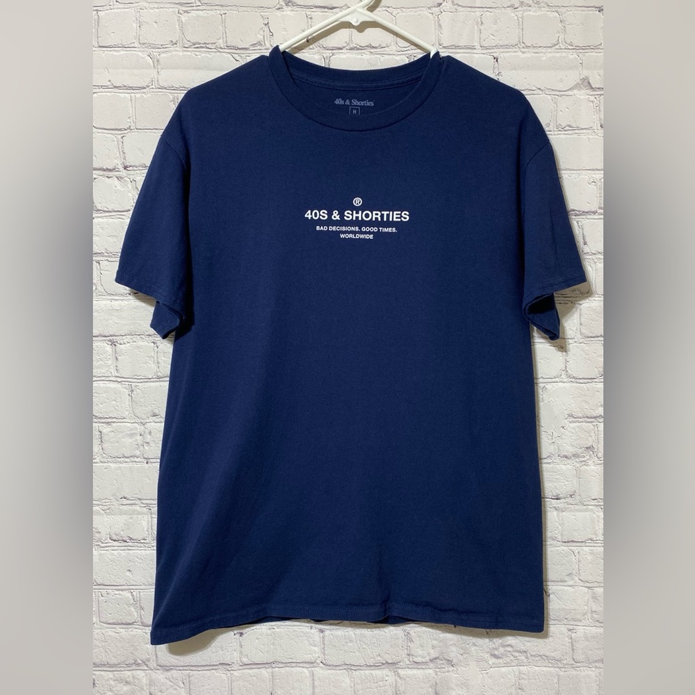 40s and Shorties navy blue men’s t-shirt